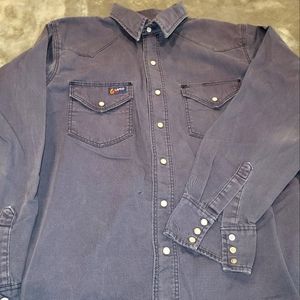 Lapco FRC Pearl Snap men's button down shirt